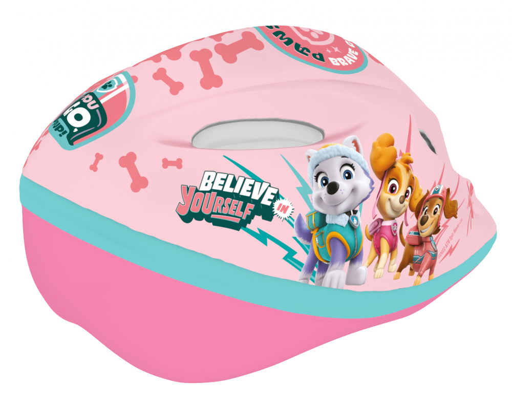 Casca biciclisti copii, model Paw Patrol, culoare roz, marime M(52-56cm) [3]