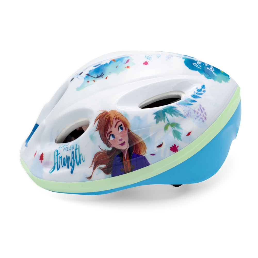 Casca biciclisti copii Frozen II, culoare alb/albastru, marime M(52-56 cm) [3]