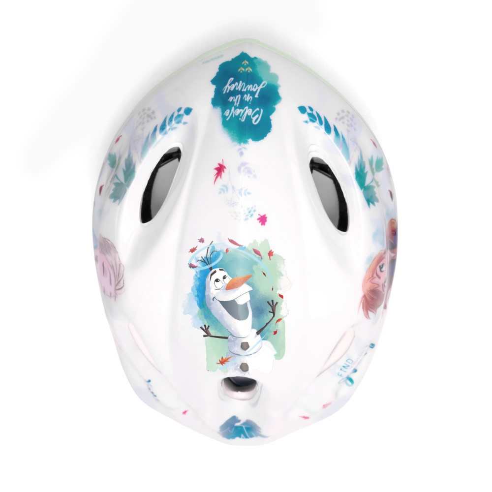 Casca biciclisti copii Frozen II, culoare alb/albastru, marime M(52-56 cm) [10]