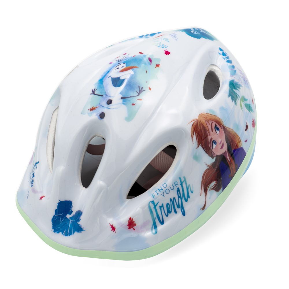 Casca biciclisti copii Frozen II, culoare alb/albastru, marime M(52-56 cm) [2]