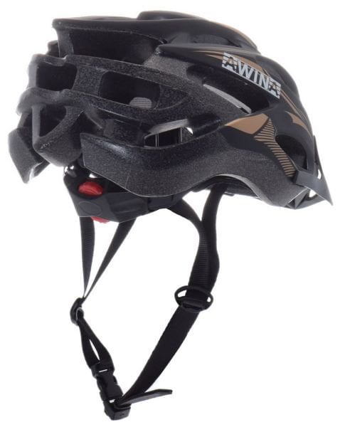 Casca ciclisti MTB Awina, marime M (55 cm-58 cm), culoare nergru/auriu [2]