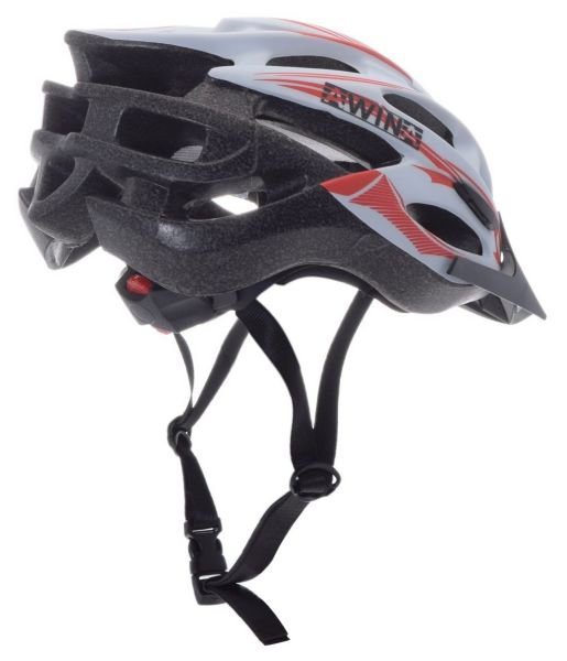 Casca ciclisti MTB Awina, marime M (55cm - 58cm), culoare alb/rosu [2]