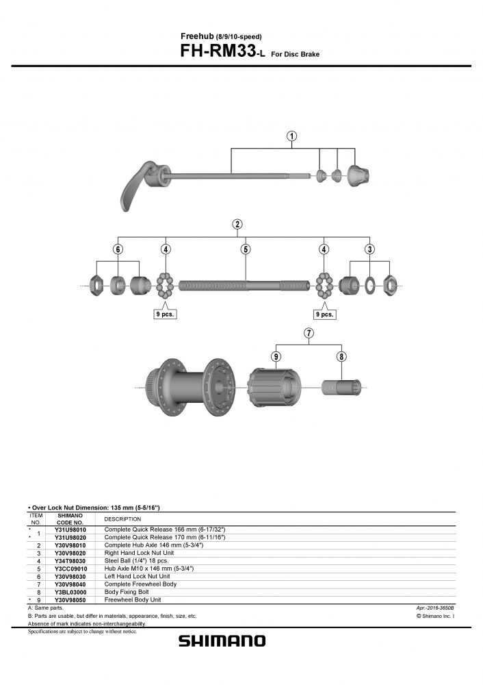Caseta Shimano FH-RM33 [2]