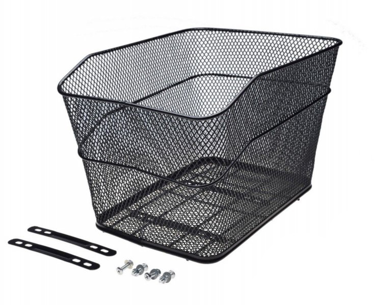Cos biciclete spate, 29 x 39 x 25 cm, culoare negru