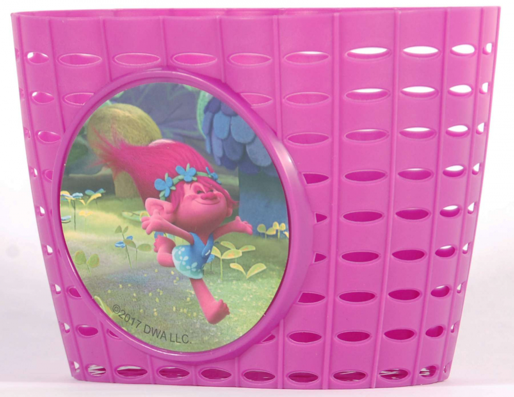 Cos de bicicleta pentru copii Punky, material plastic, culoare roz [2]