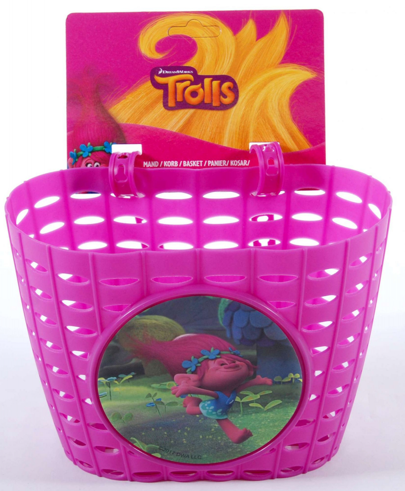 Cos de bicicleta pentru copii Punky, material plastic, culoare roz [3]