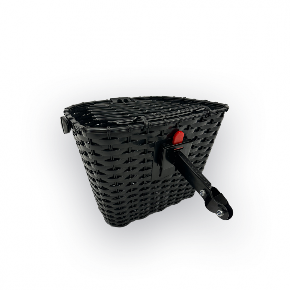 Cos fata biciclete "Click" sistem prindere pipa ghidon, culoare negru [3]