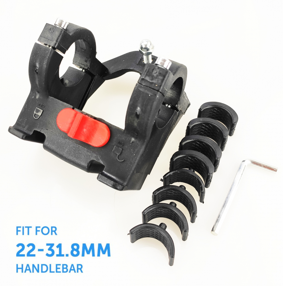 Cos fata biciclete tip geanta BL-F-001, prindere universala pe ghidon, culoare alb/negru [5]