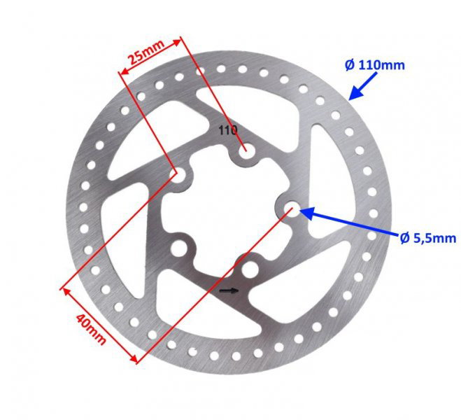 Disc frana 110mm, trotineta Xiaomi M365 [2]