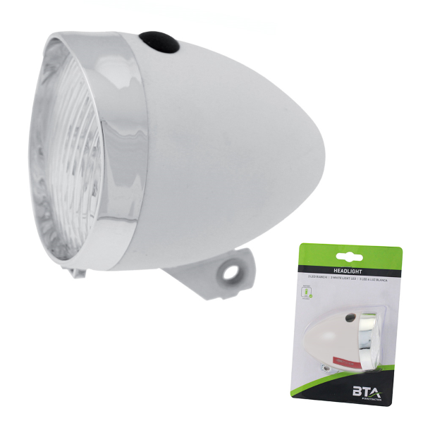 Far clasic, RMS, 3 led, culoare alb