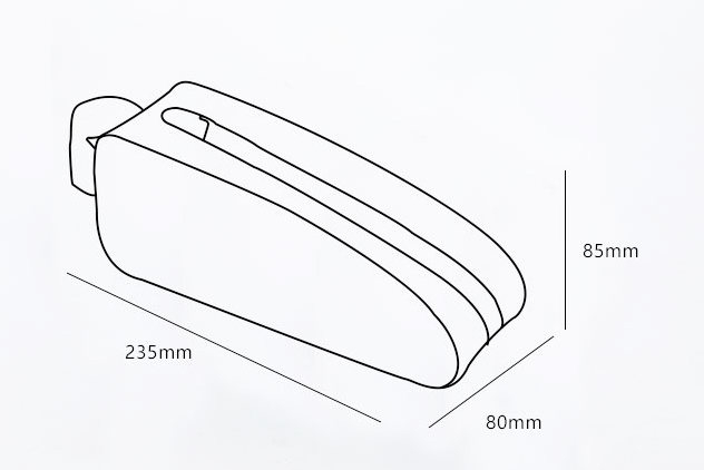 Geanta (TPU) SOHO CANAL, prindere pe cadru, culoare negru [4]