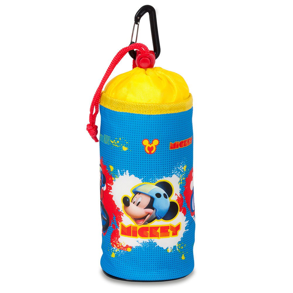 Husa suport sticla apa biciclete copii, montaj ghidon, model Mickey Mouse