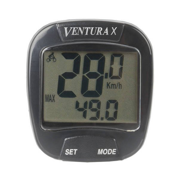 Kilometraj Ventura Digital 10 functii cu fir, culoare gri