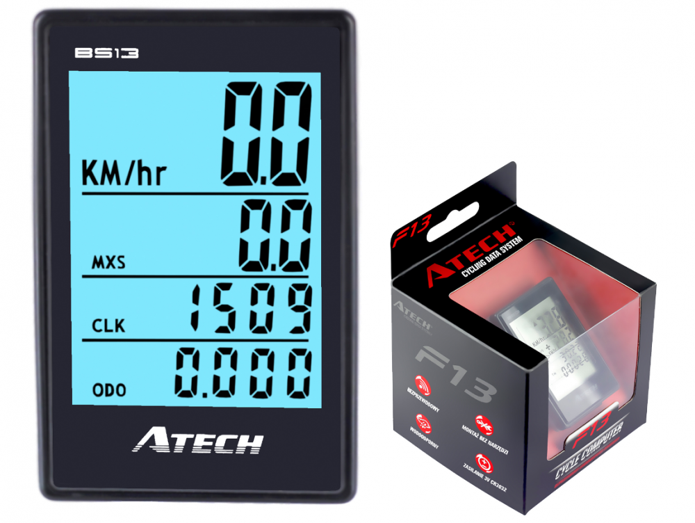 Kilometraj digital ATECH BS13-BV-EL ecran iluminat