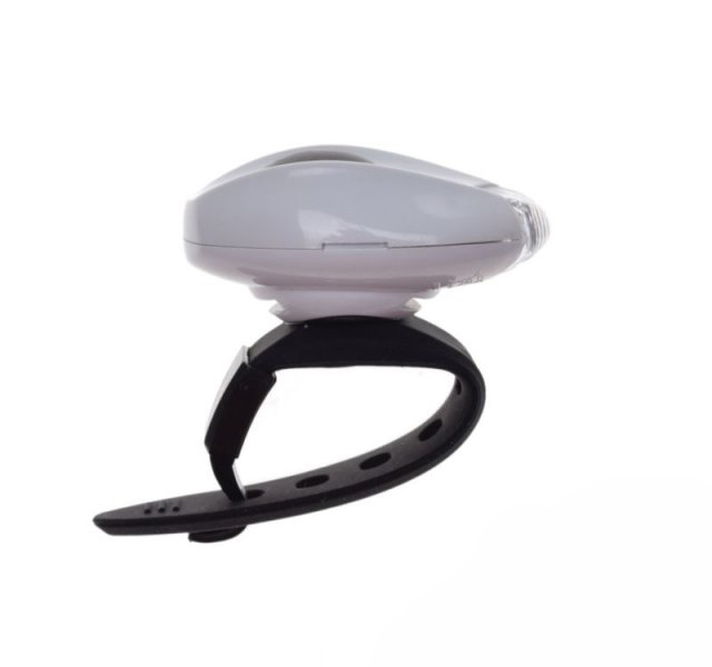 Lampa fata biciclete, 1 LED, prindere casca ciclisti [2]
