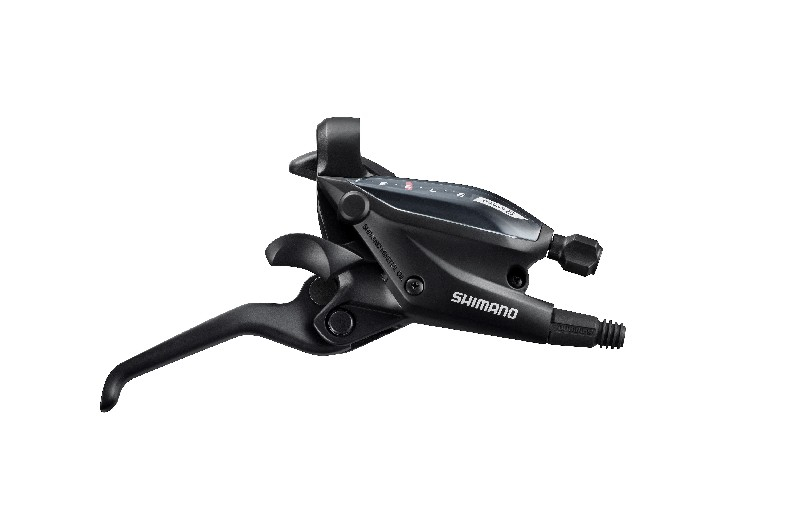 Maneta de schimbator frana Shimano ST-EF505-8R, 8 viteze, cablu 2050mm, 3 degete, hidraulic, culoare negru