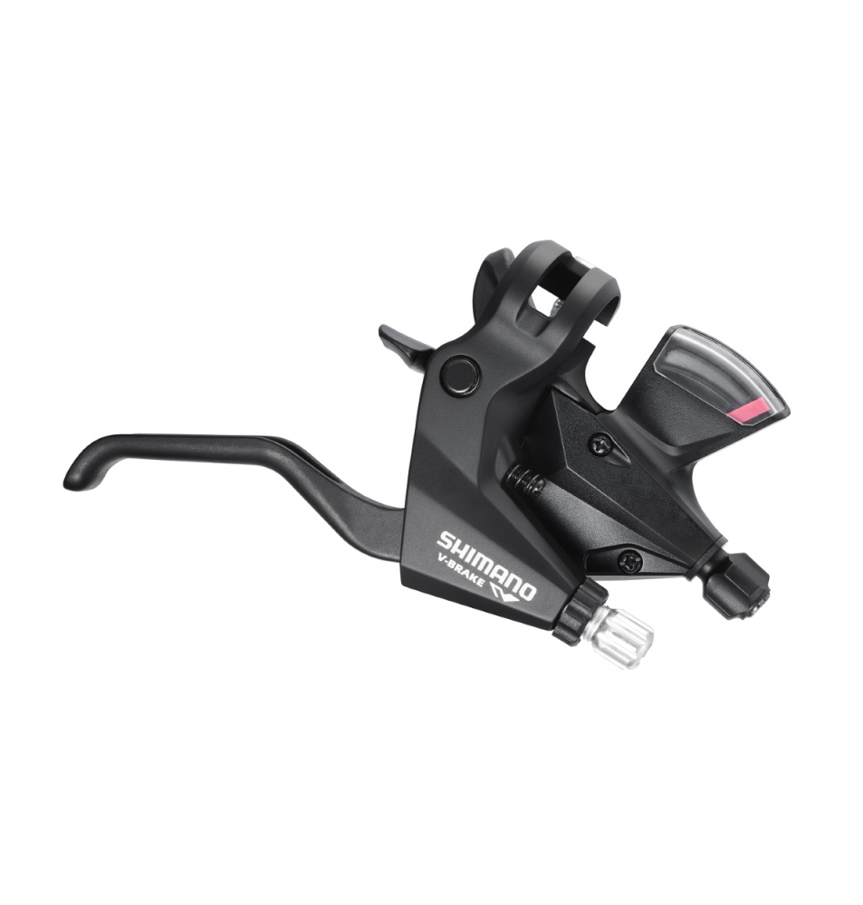 Maneta schimbator frana Shimano Acera ST-M310, montaj stanga, 3 viteze, cablu de schimbator 1800mm stainless, rapidfire plus, 2 degete, pentru V-Brake, culoare Negru