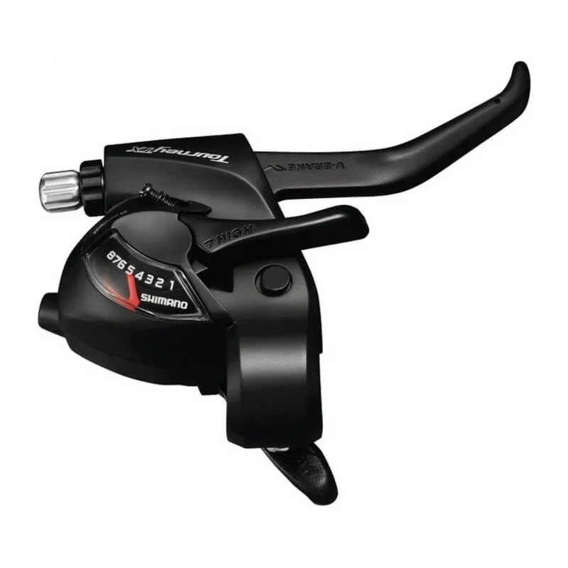 Maneta schimbator frana Shimano Tourney ST-TX800-R, montaj dreapta, 8 viteze, culoare negru