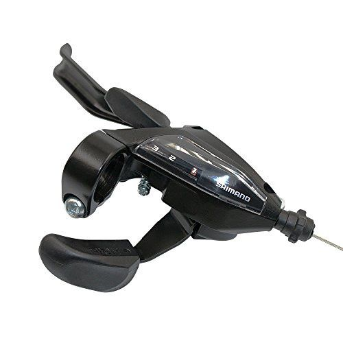 Manete Schimbator/Frana Shimano St-Ef500-4A, 8X3 Vit., 4 Degete, Pt. Frana V-Brake, Cablu/Camasa Schimbator (Sp41)/Frana Standard Negru,  Negru, Ambalat Ind. [2]