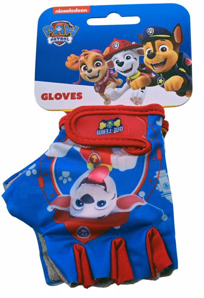 Manusi ciclisti copii PawPatrol, culoare albastru/rosu [3]
