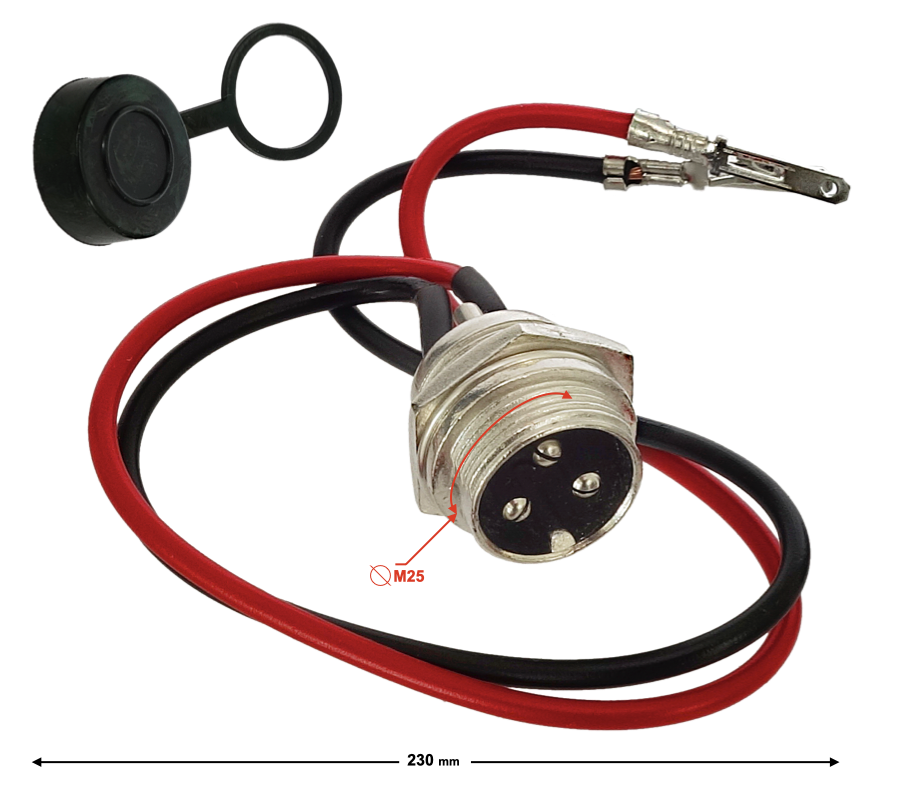Mufa incarcare scuter electric, 2 fire, 3 pini [2]