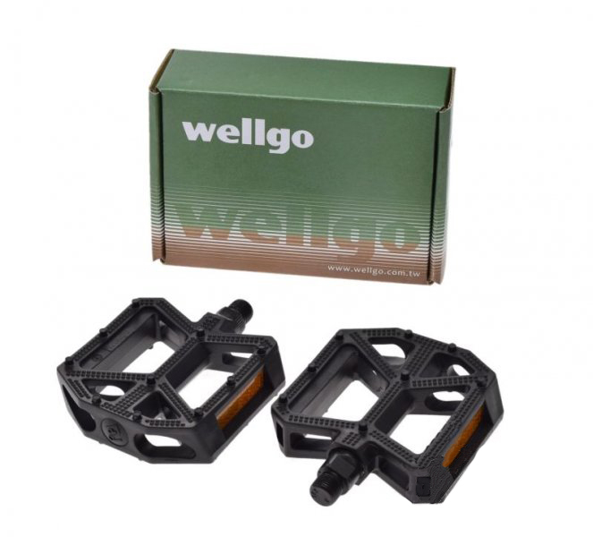 Pedale MTB plastic, Wellgo, filet 9 16