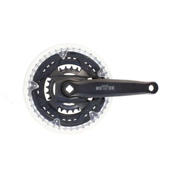 Pedalier RMS, MTB, ax patrat, 42 34 24T, otel, 170mm