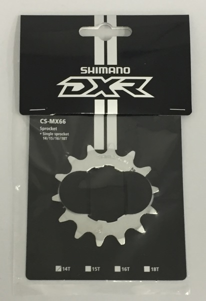 Pinion Shimano Dx Cs-Mx66, 14T, Cromat, Fara Distantier Si Piulita De Fixare, Ambalat Ind.