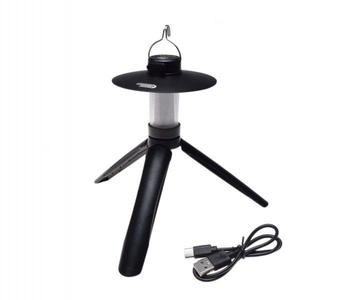 Lampa camping Retro, culoare negru, incarcare USB