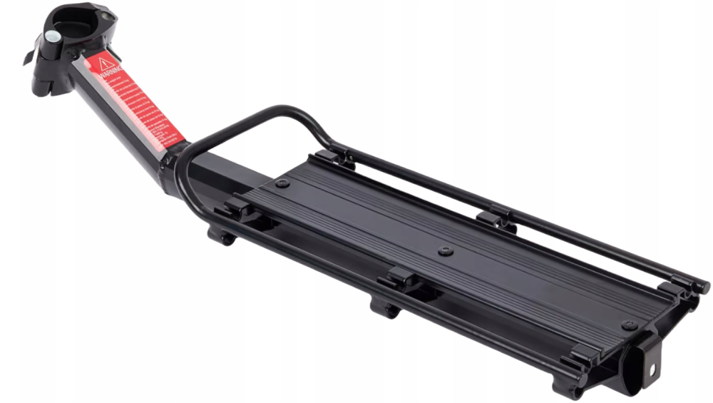 Portbagaj spate universal din aluminiu, prindere tija sa, culoare negru