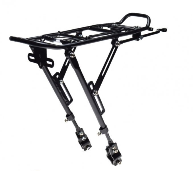 Portbagaj spate bicicleta 20"-29", aluminiu ranforsat, culoare negru [2]
