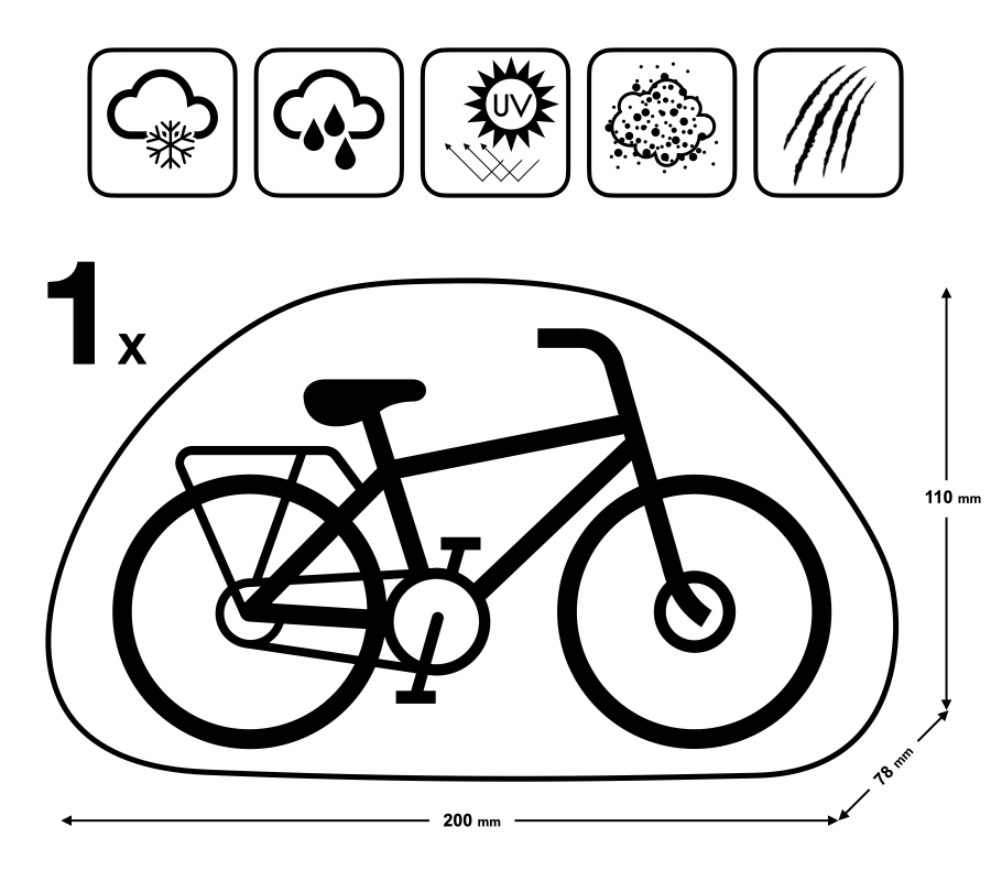 Prelata exterior pentru 1 bicicleta [4]