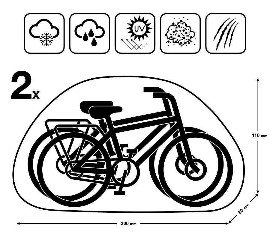 Prelata exterior pentru 2 biciclete [4]