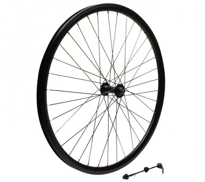 Roata fata dubla bicicleta 26, quick release, Kolo, culoare negru