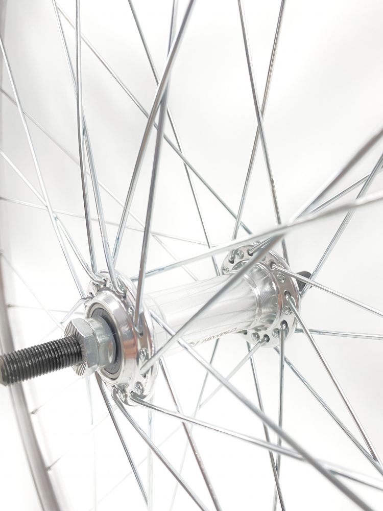 Roata fata dubla DSX, biciclete 28 inch, culoare argintiu [2]