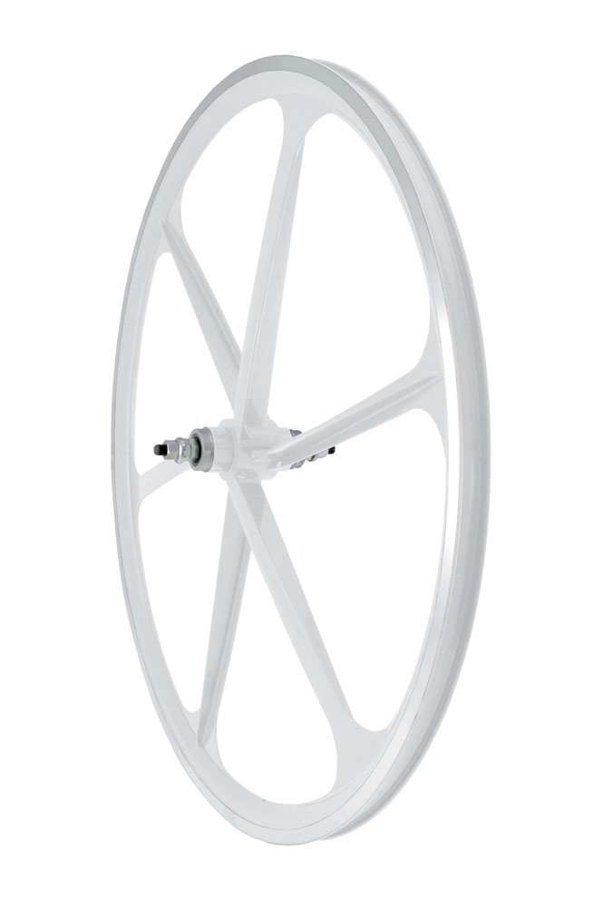 Roata Fata Fixa AeroWheels 700 Alb