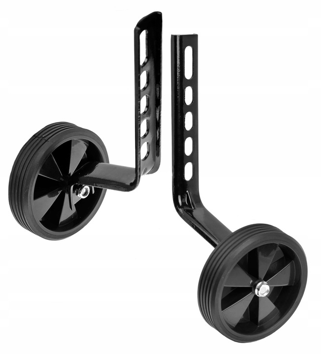 Set roti ajutatoare pentru bicicletele de copii 12"-20", culoare negru [2]