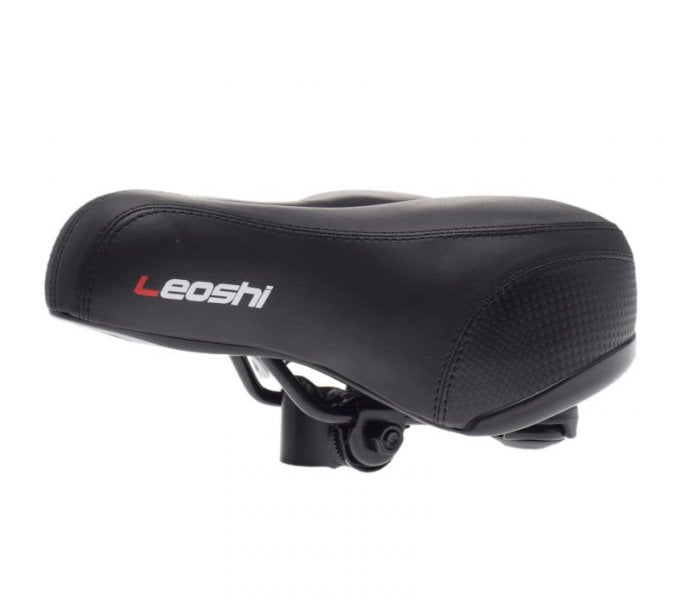 Sa bicicleta din elastomer, Leoshi, exterior poliuretan flexibil, culoare negru