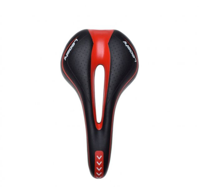 Sa bicicleta, Leoshi, culoare negru/rosu, cu gaura ventilatie [2]
