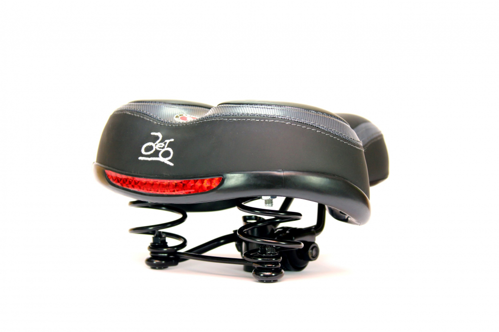 Sa biciclete AZ-92BF-3Q Jet Selle, cu arcuri, culoare negru/alb [3]