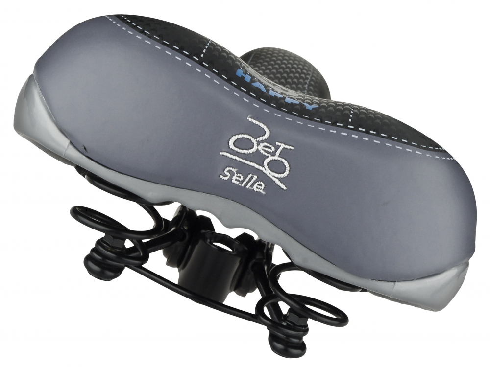 Sa biciclete "Happy" AZ-136BF-B5 Jet Selle, cu arcuri, culoare negru/gri [3]