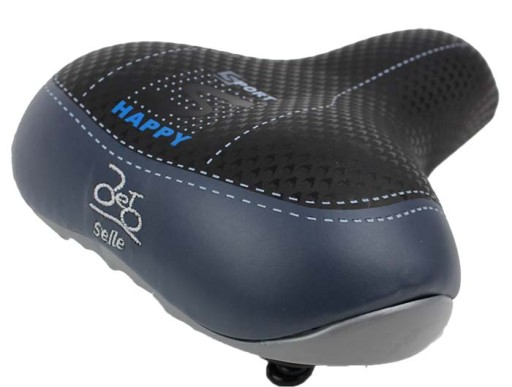 Sa biciclete "Happy" AZ-136BF-B5 Jet Selle, cu arcuri, culoare negru/gri [2]