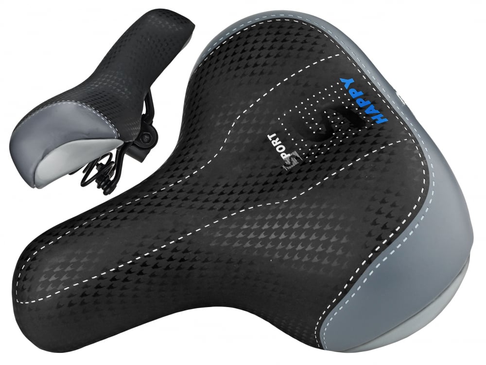 Sa biciclete Happy AZ-136BF-B5 Jet Selle, cu arcuri, culoare negru gri