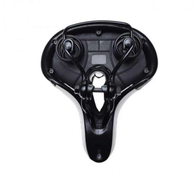 Sa cu arcuri WM pentru bicicleta cu gaura, culoare negru/alb, Leoshi [3]