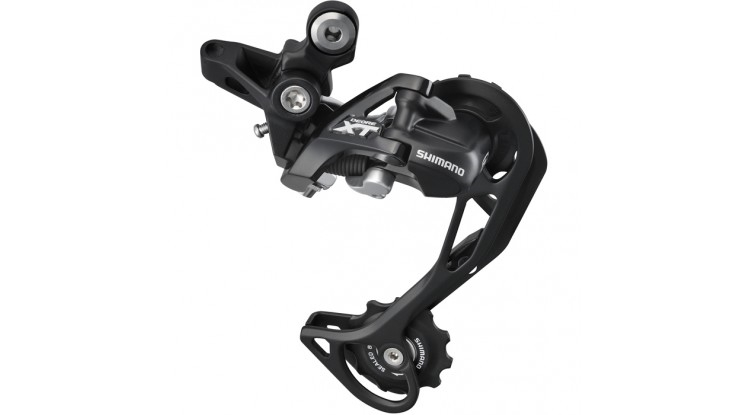 Schimbator spate Shimano Deore XT RD-M781-SGS, 10 viteze, Top-Normal, Shadow, prindere directa (compatibil direct mount), culoare negru