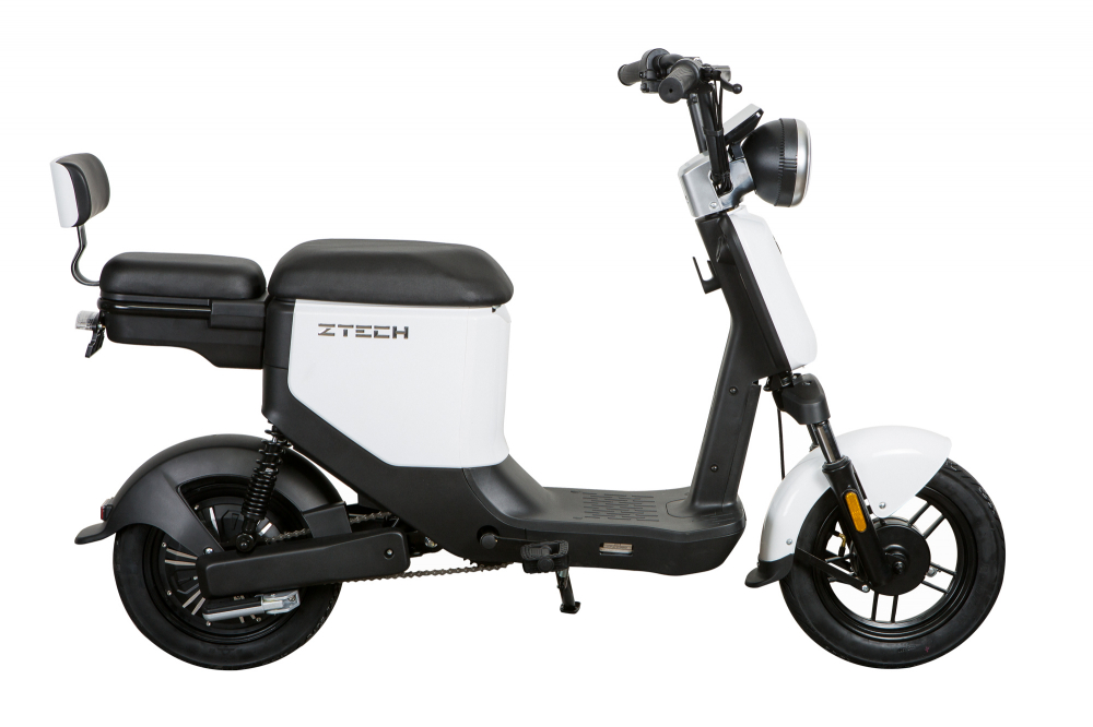 Scuter electric Z-TECH ZT-05, motor 350W, 48V, 12Ah , autonomie 30km, fara permis, culoare alb [3]