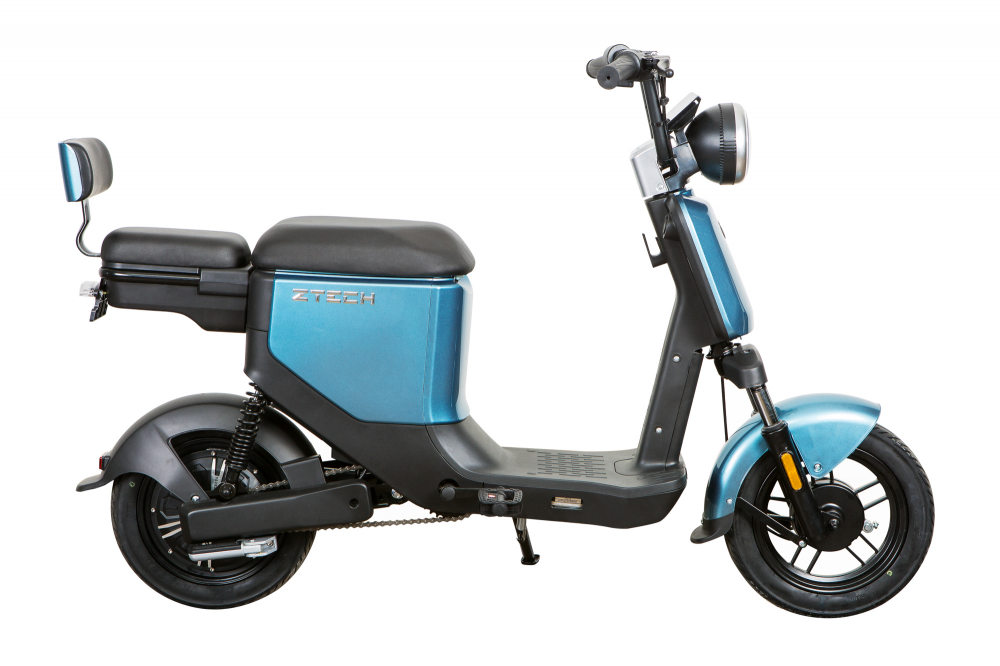 Scuter electric Z-TECH ZT-05, motor 350W, 48V, 12Ah , autonomie 30km, fara permis, culoare albastru [3]