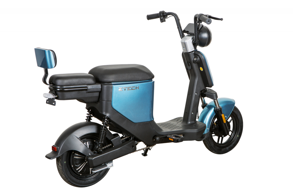 Scuter electric Z-TECH ZT-05, motor 350W, 48V, 12Ah , autonomie 30km, fara permis, culoare albastru [4]