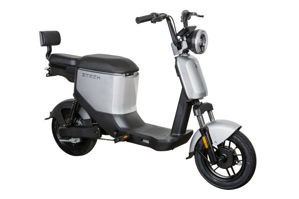 Scuter electric Z-TECH ZT-05, motor 350W, 48V, 12Ah , autonomie 30km, fara permis, culoare gri