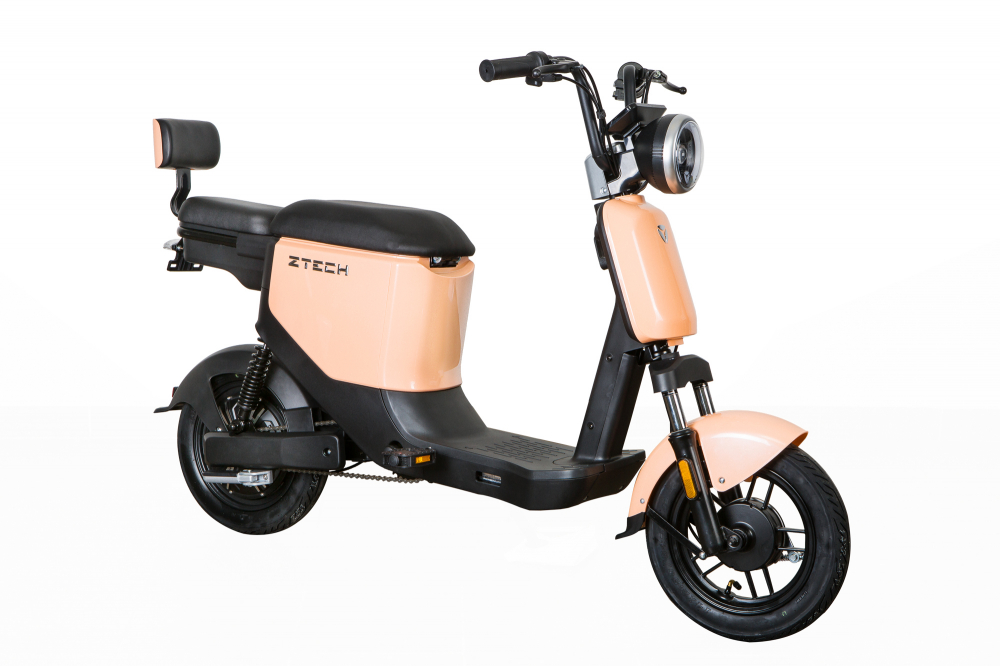 Scuter electric Z-TECH ZT-05, motor 350W, 48V, 12Ah , autonomie 30km, fara permis, culoare portocaliu